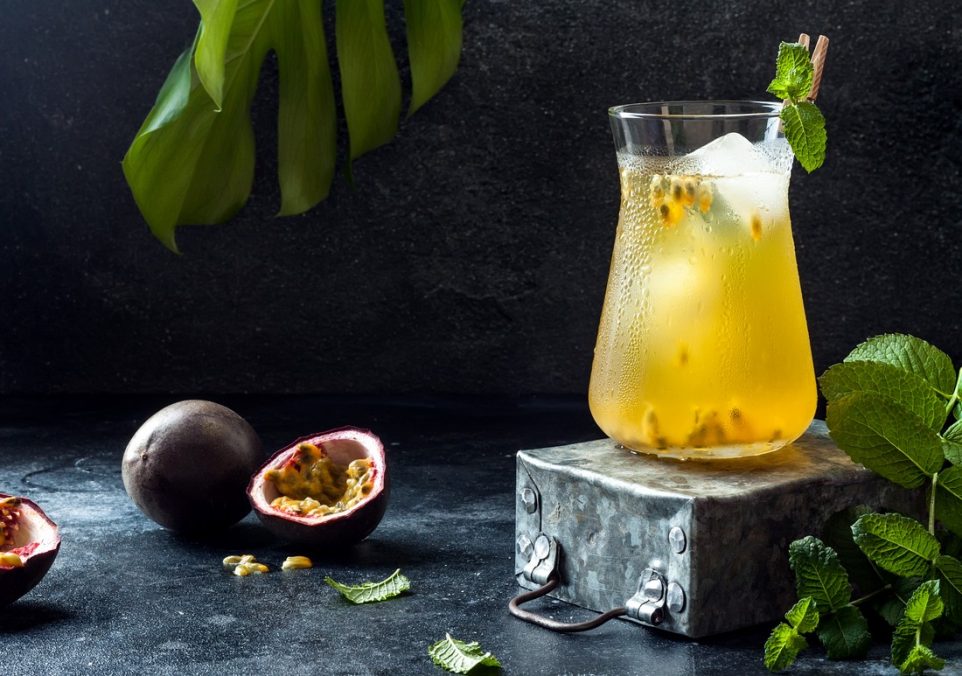 passion fruit iced green tea