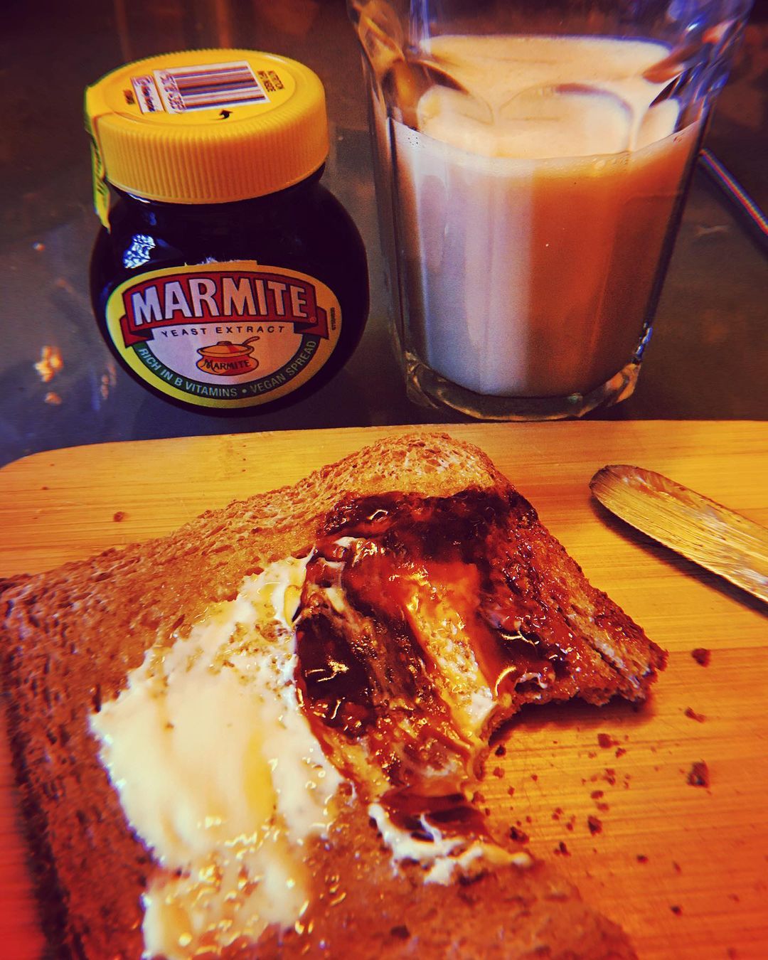 Toast with marmite