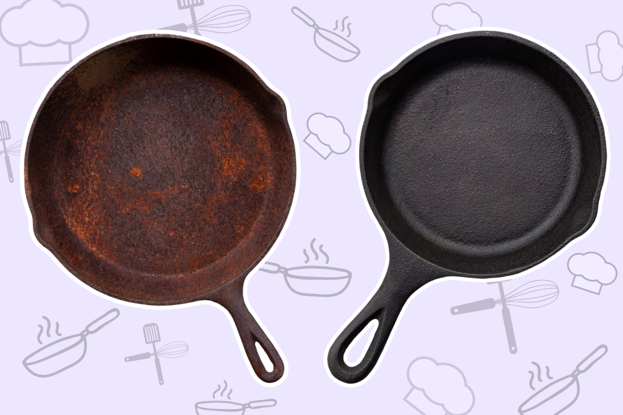 how to clean cast iron skillet