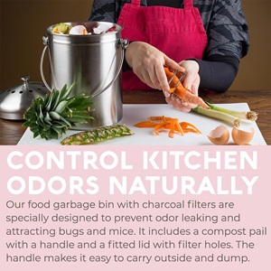 The Epica Kitchen Compost Bin sold on Amazon