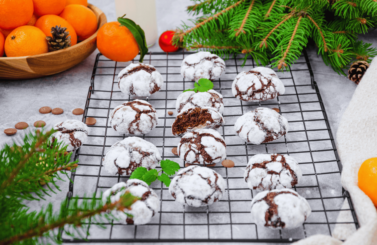 Chocolate Crinkle Cookies